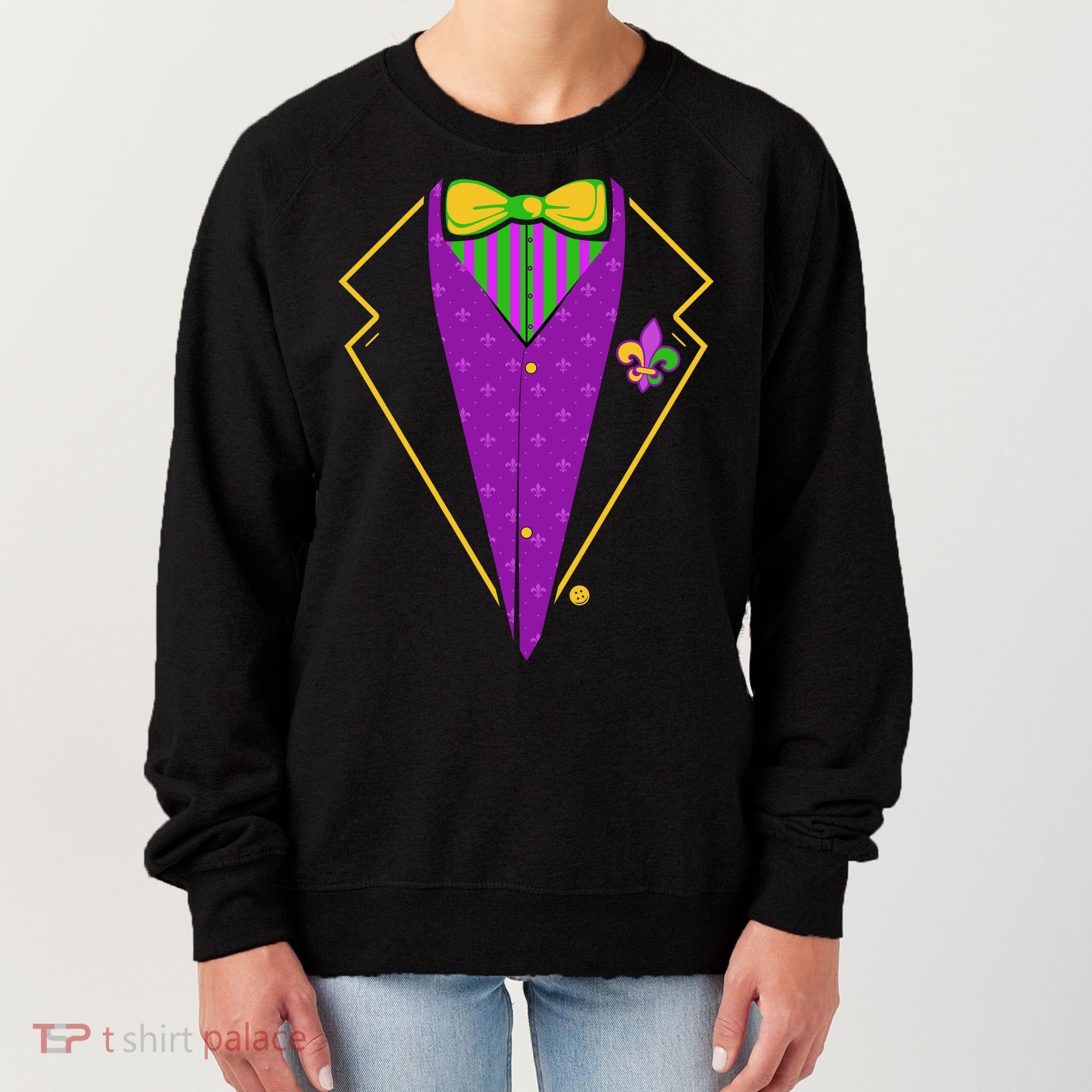 Mardi Gras Party Tux Women's Sweatshirt