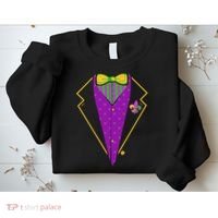 Mardi Gras Party Tux Sweatshirt thumb 2