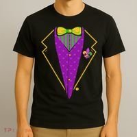 Mardi Gras Party Tux T-Shirt thumb 3