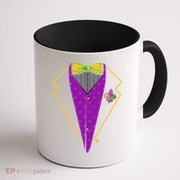 Mardi Gras Party Tux Coffee Mug thumb 1