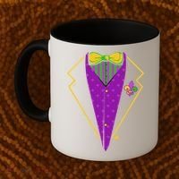 Mardi Gras Party Tux Coffee Mug thumb 2