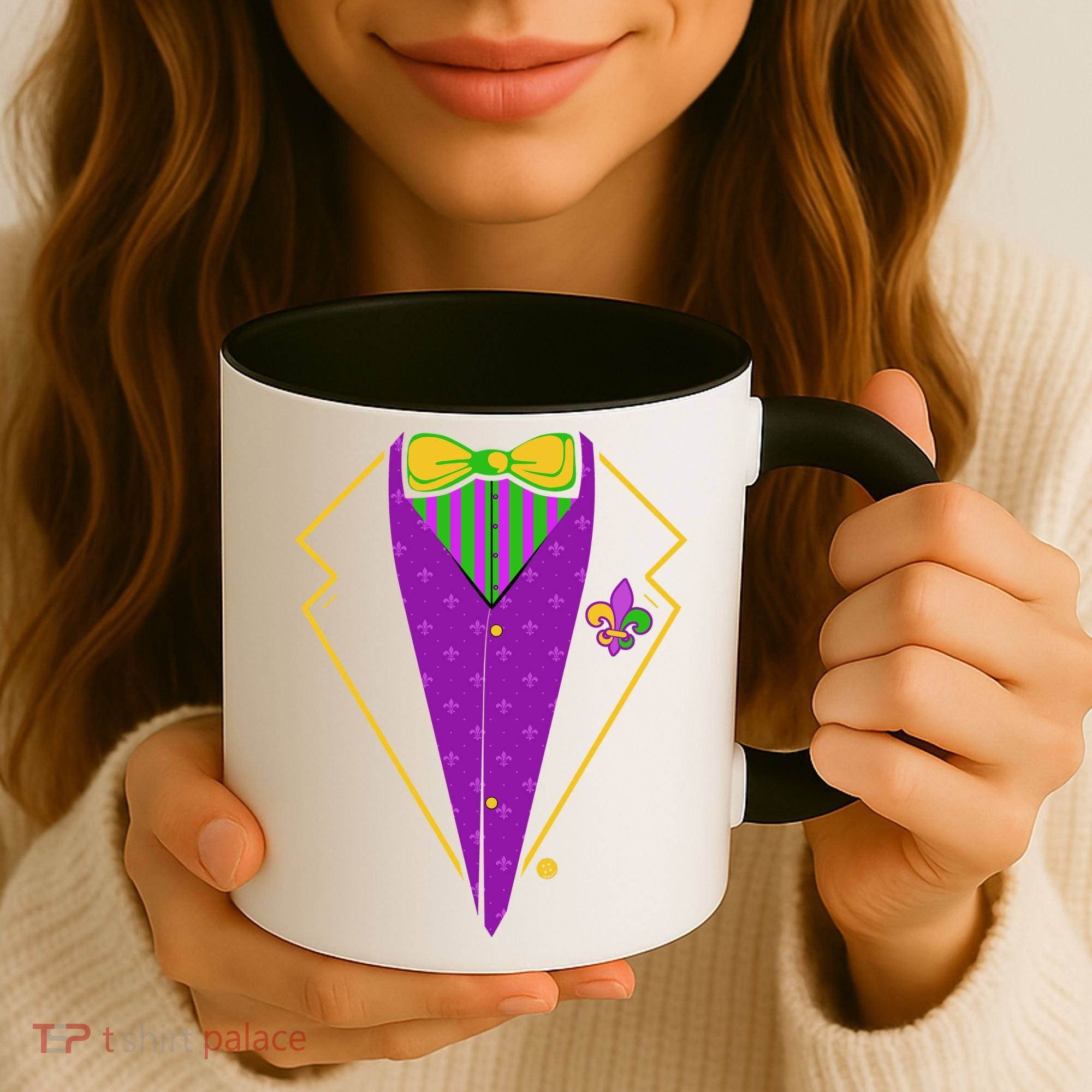 Mardi Gras Party Tux Coffee Mug