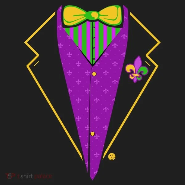 Mardi Gras Party Tux Beanie