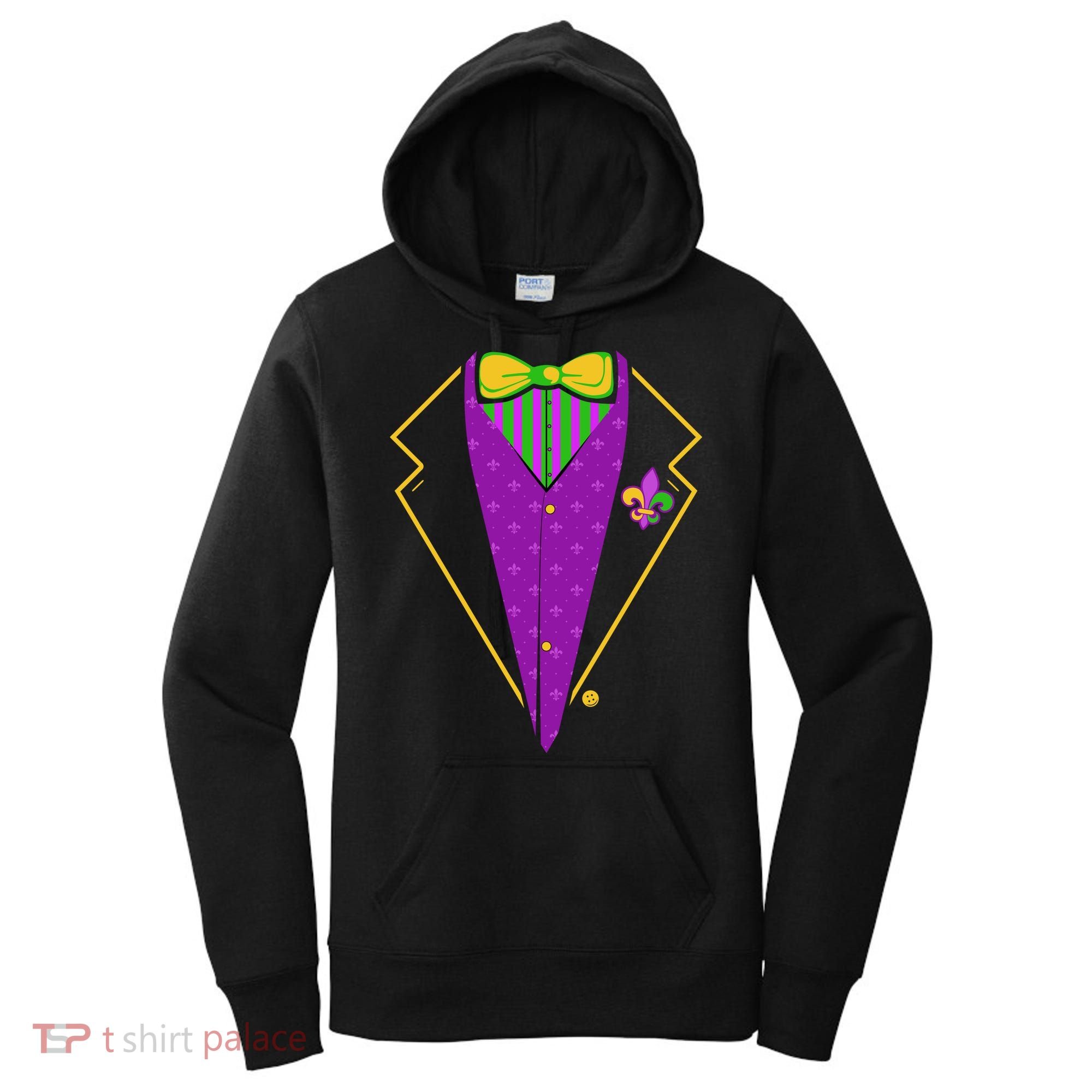 Mardi Gras Party Tux Women's Hoodie