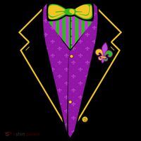 Mardi Gras Party Tux Women's Hoodie thumb 2