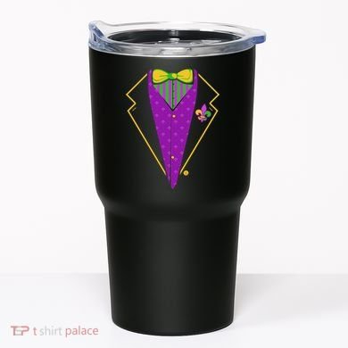 Mardi Gras Party Tux Tumbler