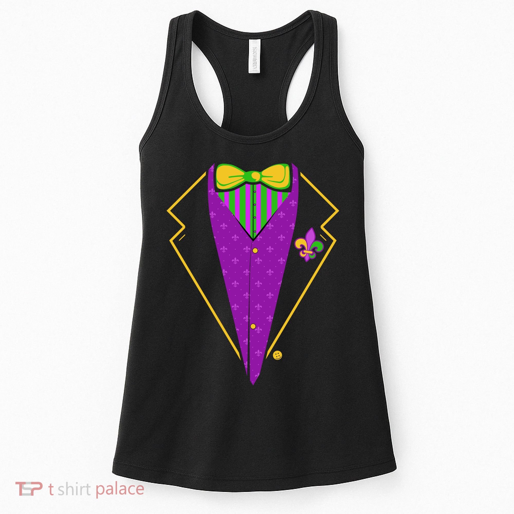 Mardi Gras Party Tux Women's Tank Top