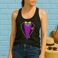 Mardi Gras Party Tux Women's Tank Top thumb 2