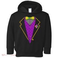 Mardi Gras Party Tux Toddler Hoodie thumb 0