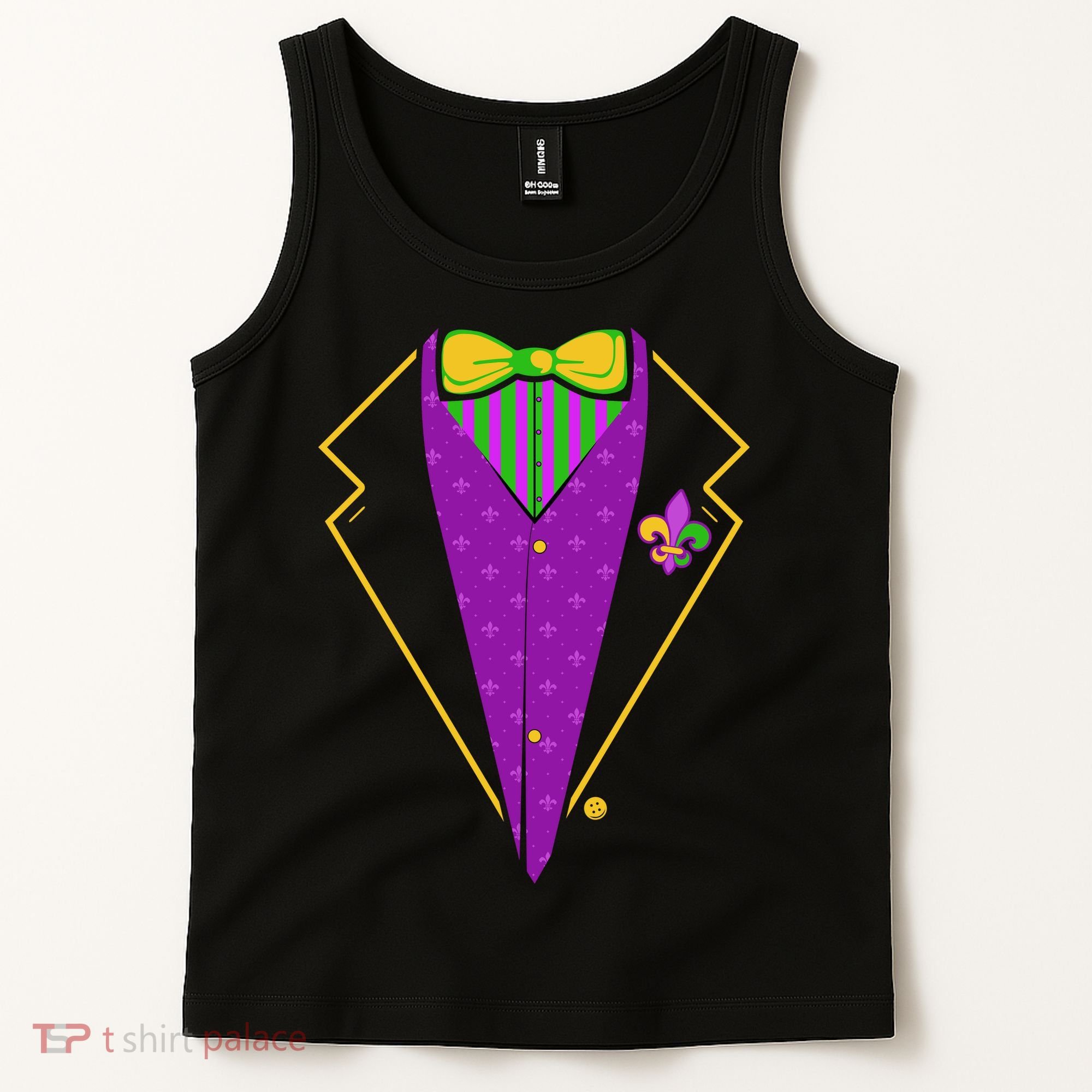 Mardi Gras Party Tux Tank Top