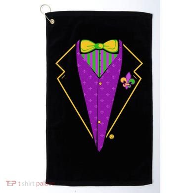 Mardi Gras Party Tux Golf Towel