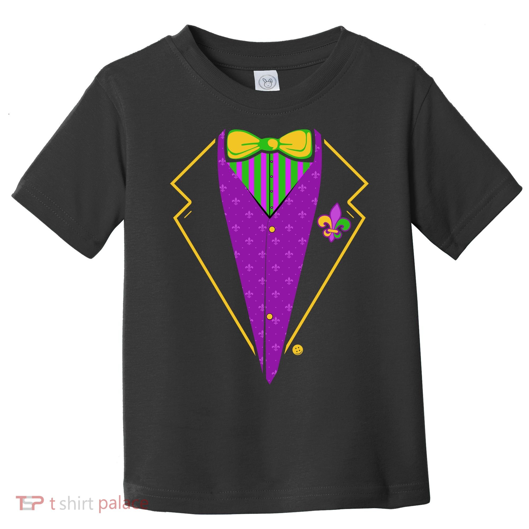 Mardi Gras Party Tux Toddler T-Shirt