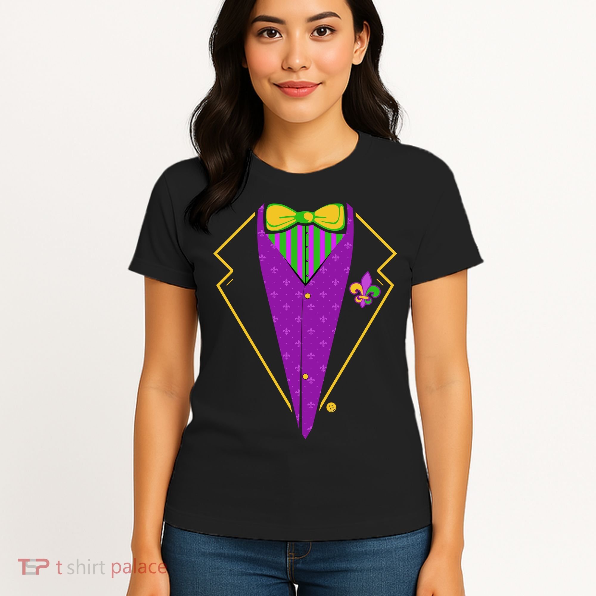 Mardi Gras Party Tux Women's T-Shirt