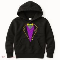 Mardi Gras Party Tux Kids Hoodie thumb 0