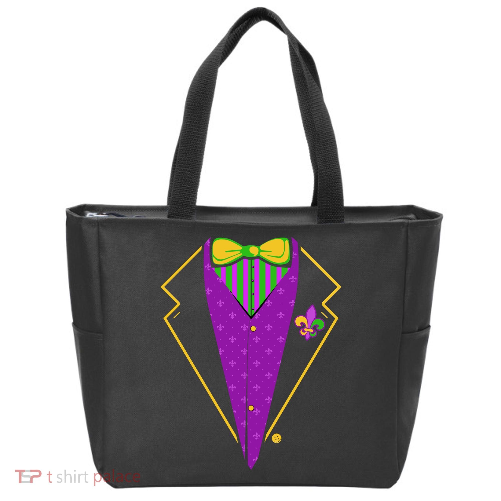 Mardi Gras Party Tux Tote Bag