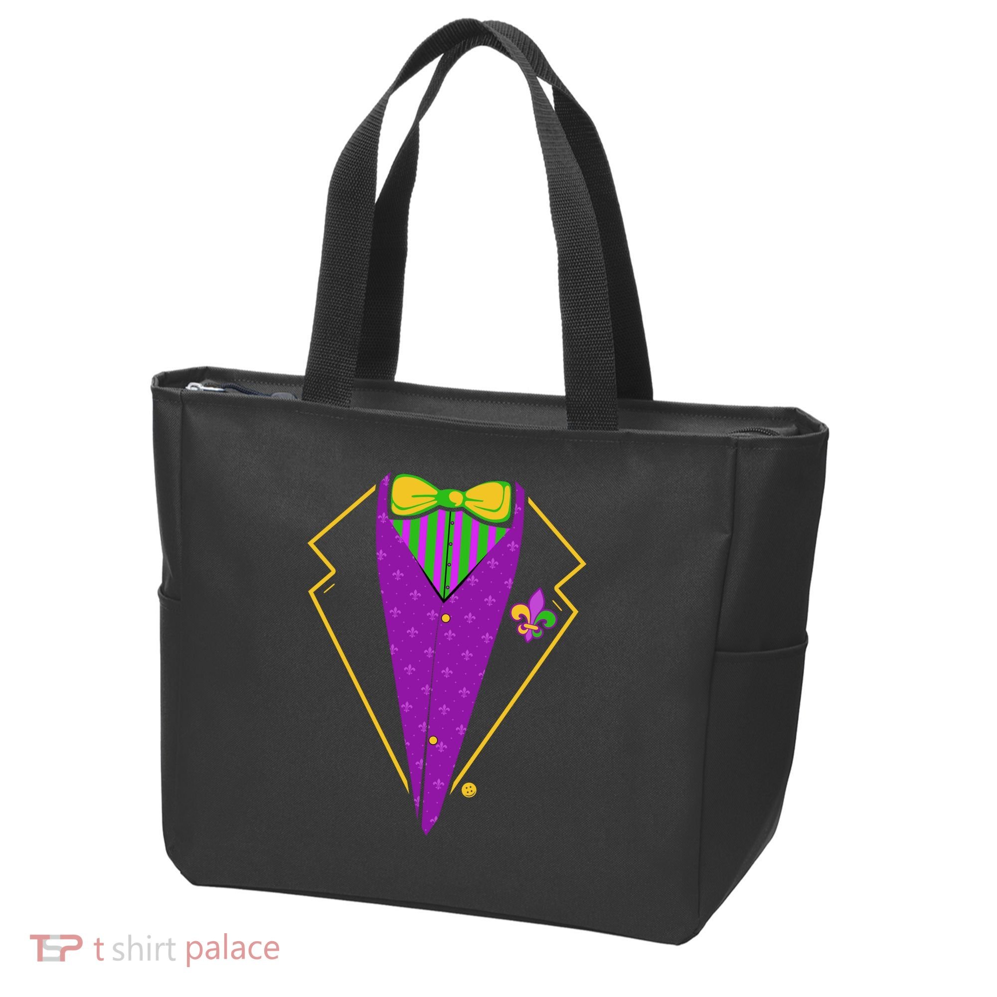 Mardi Gras Party Tux Tote Bag