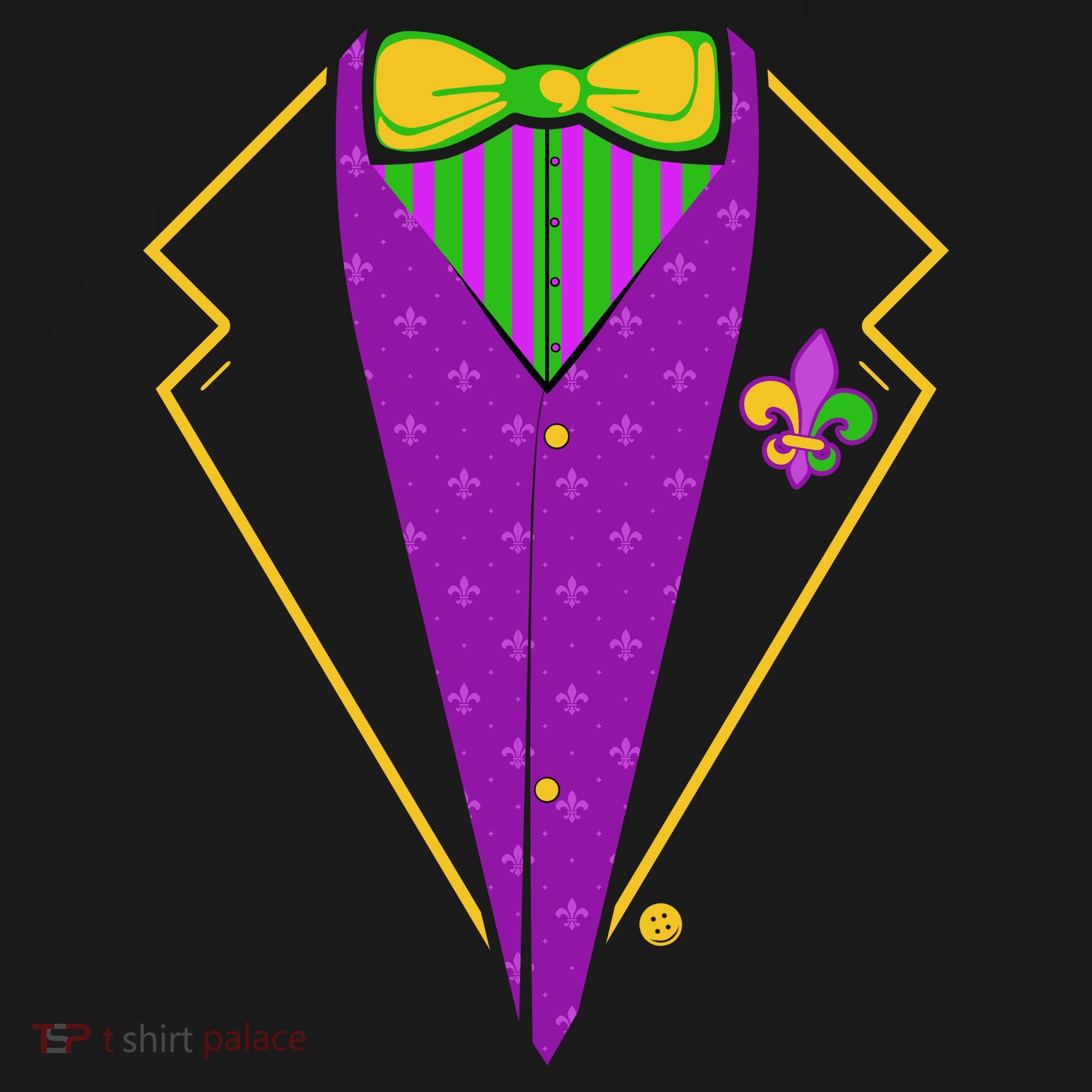 Mardi Gras Party Tux Tote Bag