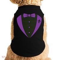 Mardi Gras Party Tuxedo Doggie Tank thumb 0
