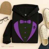 Mardi Gras Party Tuxedo Hoodie thumb 4