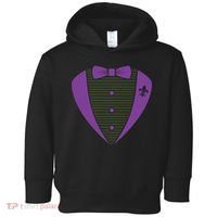Mardi Gras Party Tuxedo Toddler Hoodie thumb 0