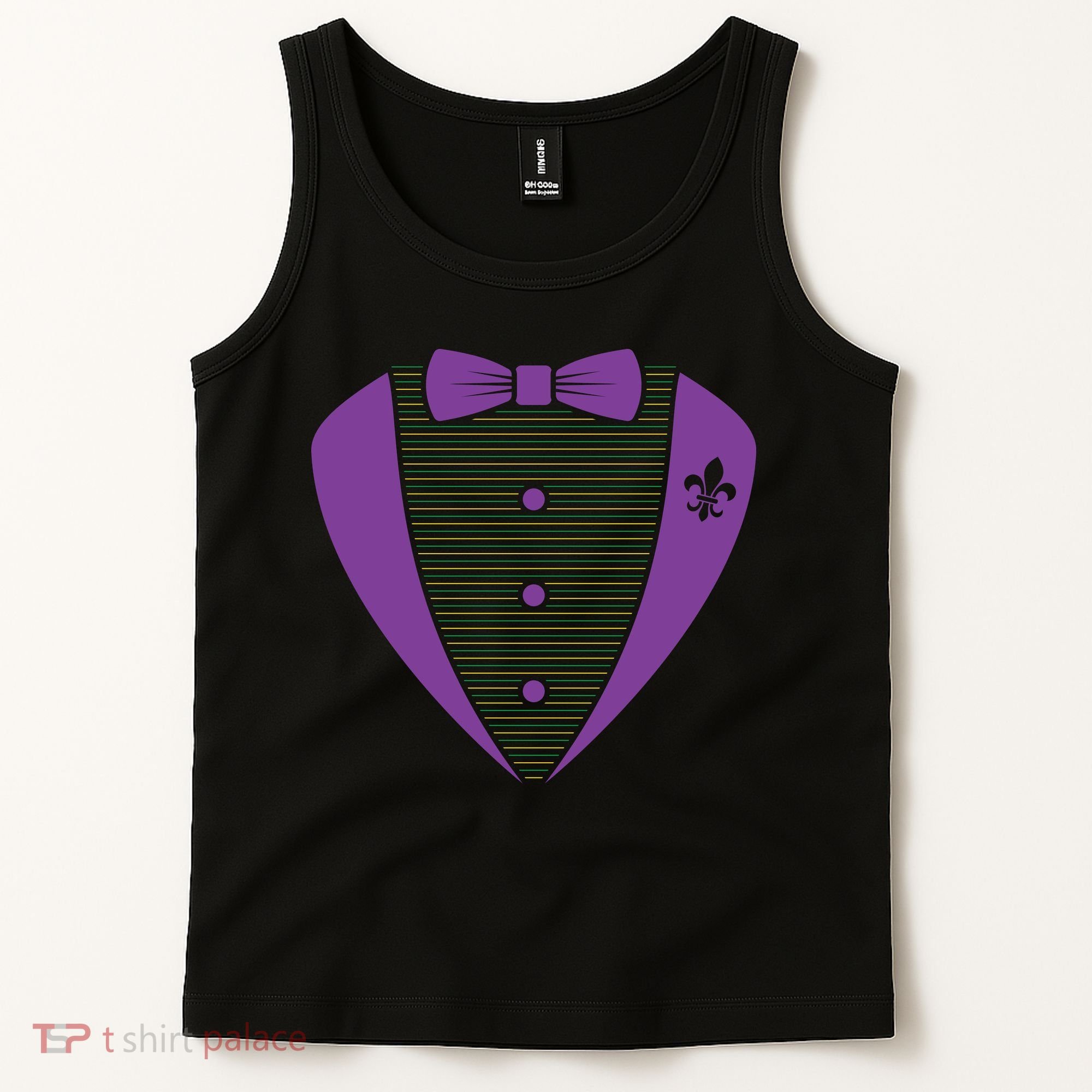 Mardi Gras Party Tuxedo Tank Top