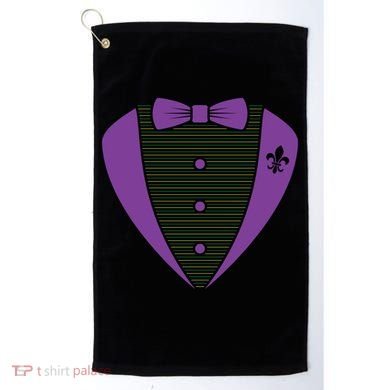 Mardi Gras Party Tuxedo Golf Towel