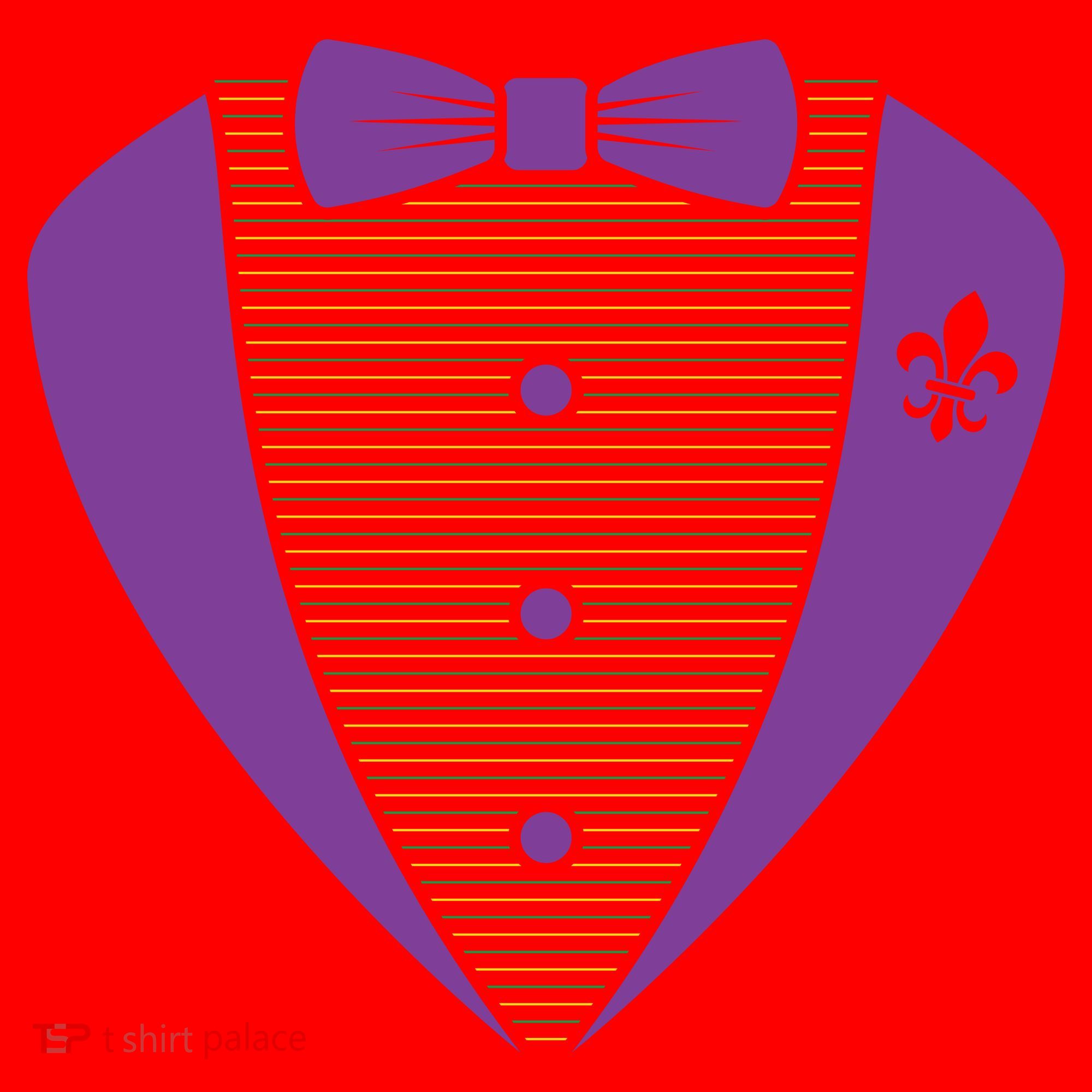 Mardi Gras Party Tuxedo Santa Hat