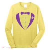Mardi Gras Party Tuxedo Long Sleeve Shirt thumb 0