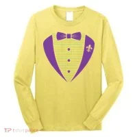 Mardi Gras Party Tuxedo Long Sleeve Shirt thumb 0