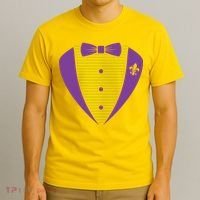 Mardi Gras Party Tuxedo T-Shirt thumb 3