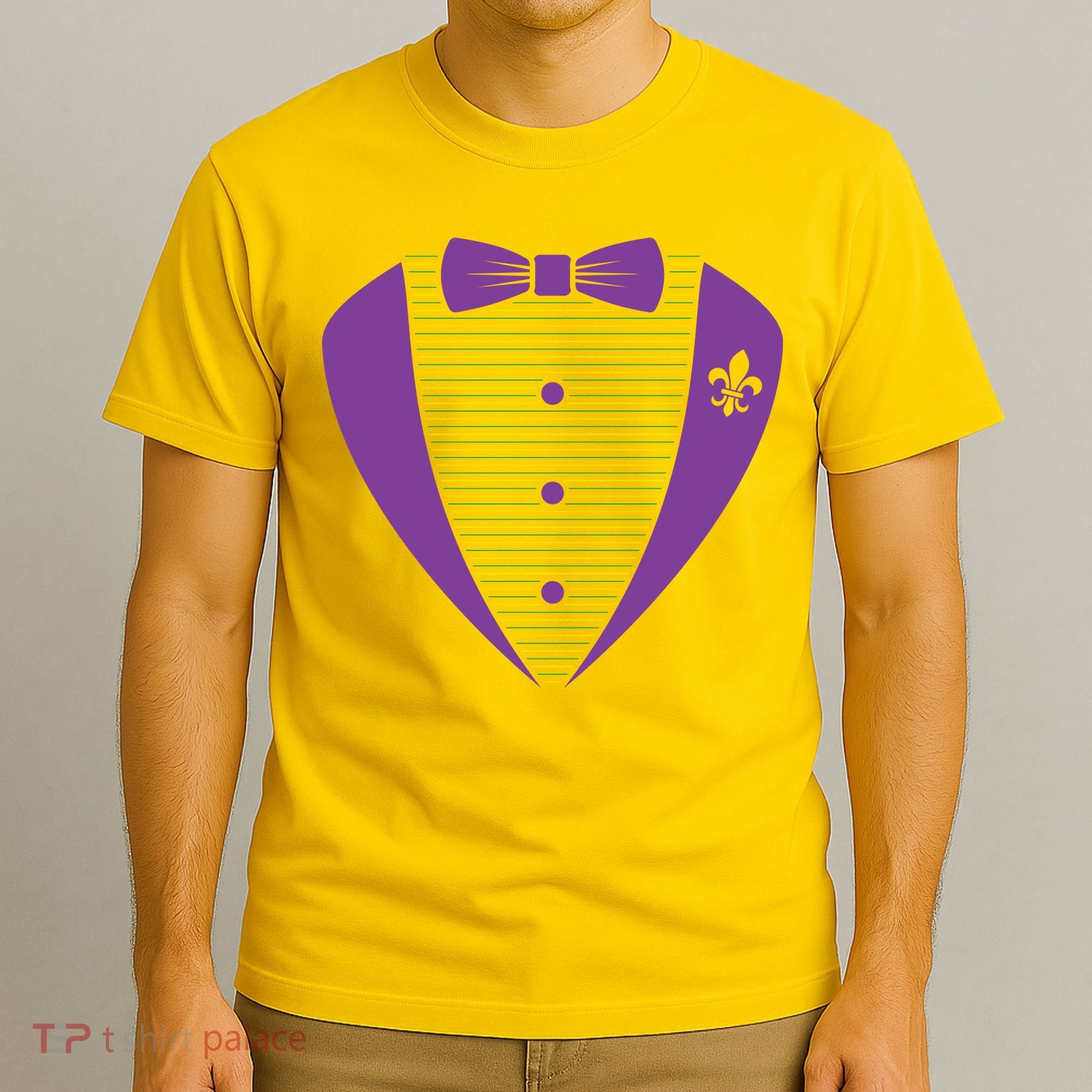 Mardi Gras Party Tuxedo T-Shirt