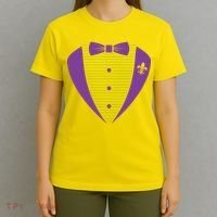 Mardi Gras Party Tuxedo T-Shirt thumb 4