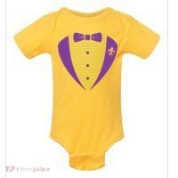 Mardi Gras Party Tuxedo Baby Bodysuit thumb 0