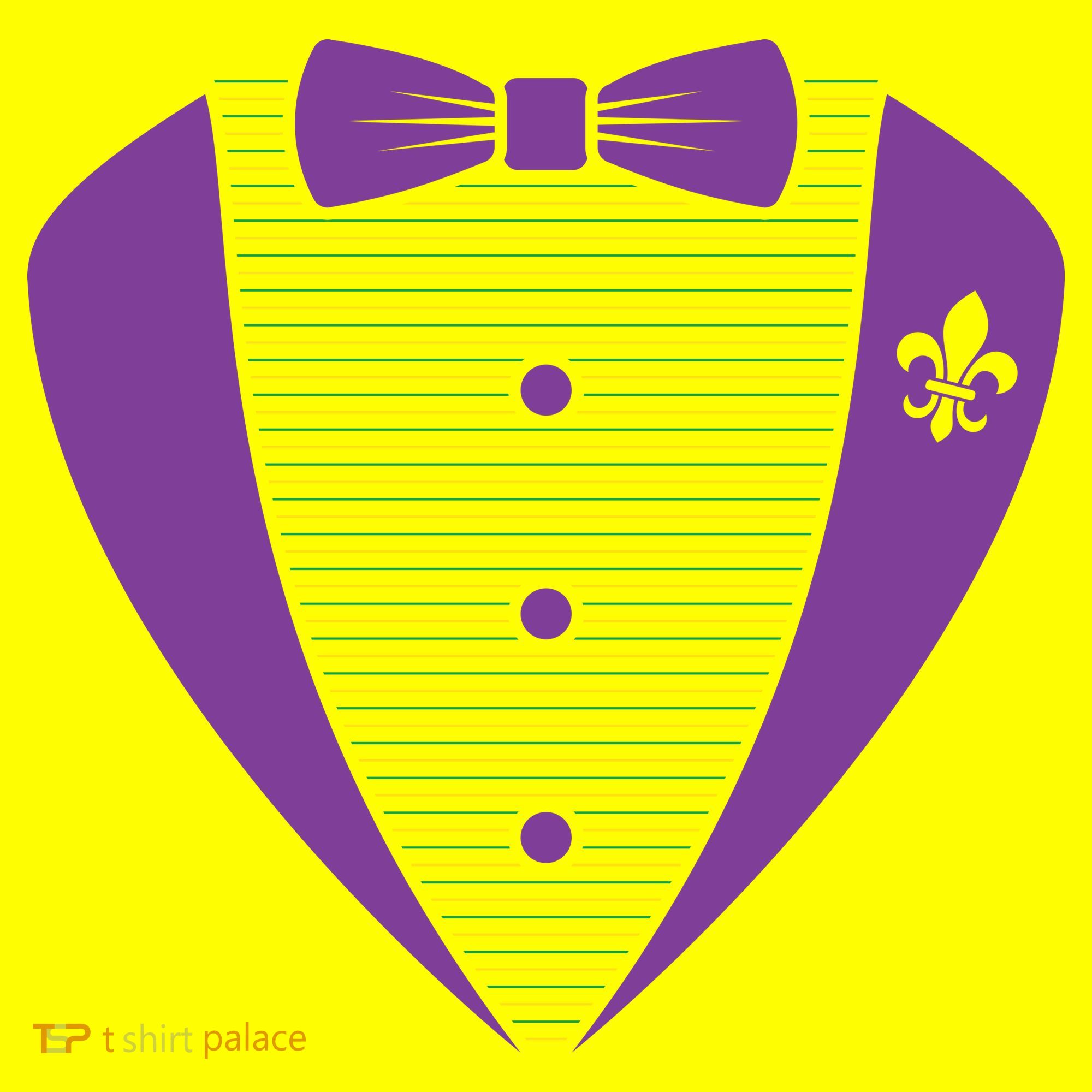 Mardi Gras Party Tuxedo Baby Bodysuit