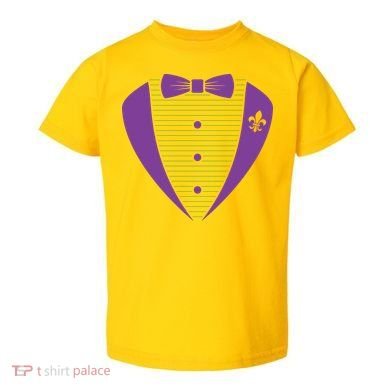 Mardi Gras Party Tuxedo Toddler T-Shirt