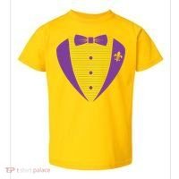 Mardi Gras Party Tuxedo Toddler T-Shirt thumb 0