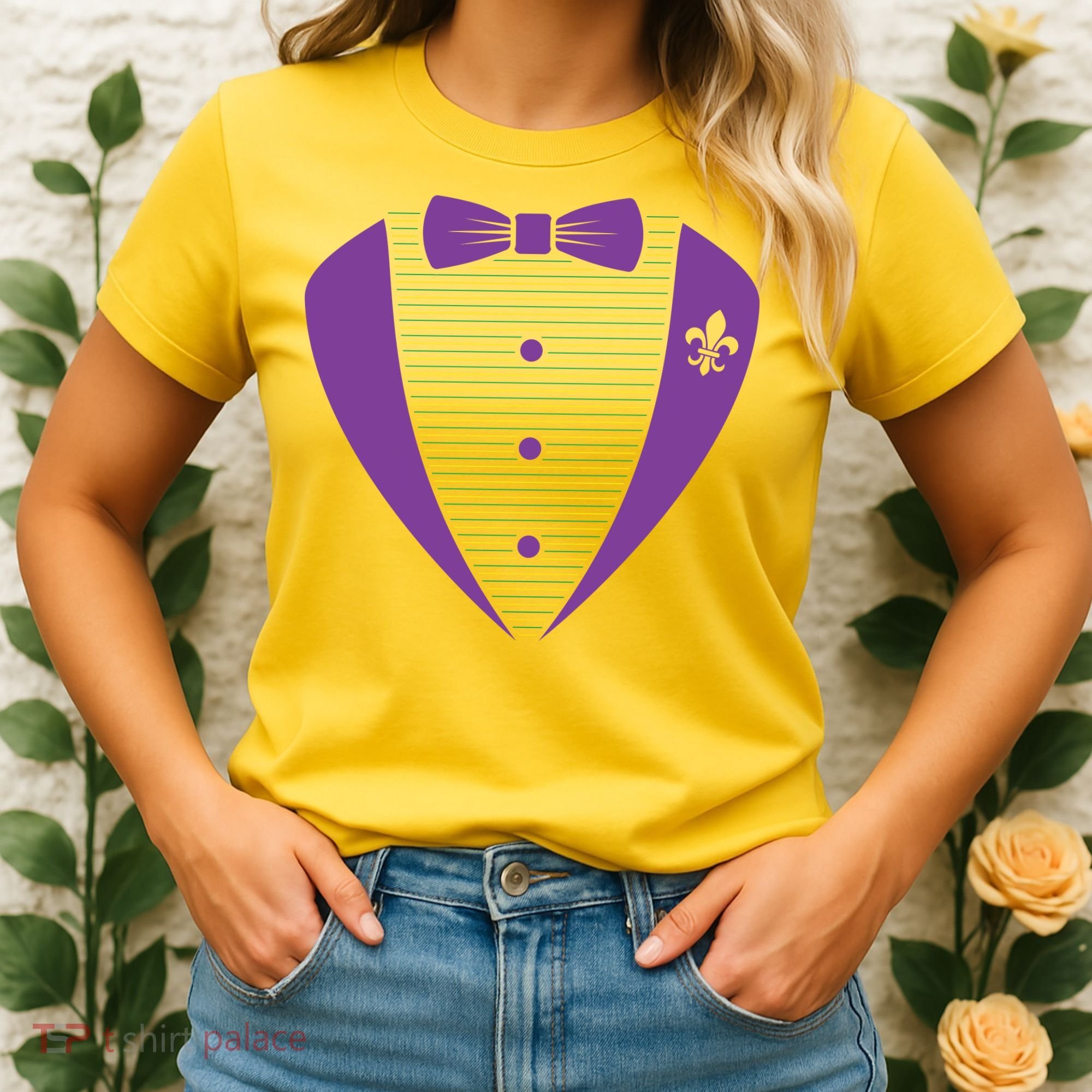 Mardi Gras Party Tuxedo Women's T-Shirt