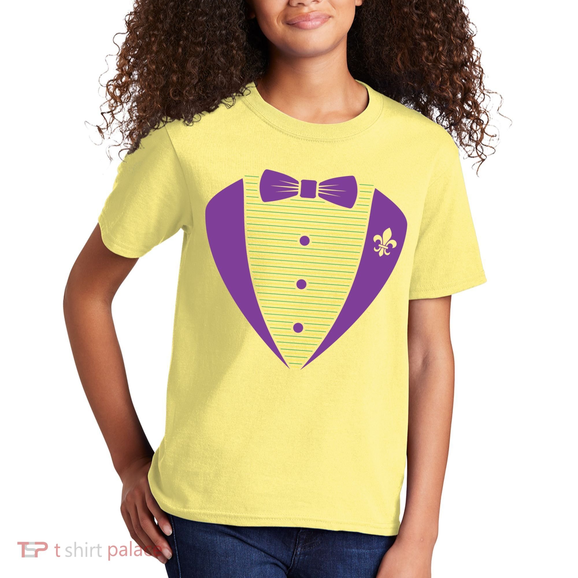 Mardi Gras Party Tuxedo Kids T-Shirt