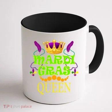 Mardi Gras Queen Coffee Mug back