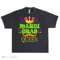 Mardi Gras Queen Urban Oversized Heavyweight T-Shirt thumb 0