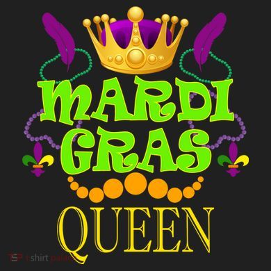 Mardi Gras Queen Urban Oversized Heavyweight T-Shirt