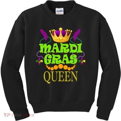 Mardi Gras Queen Kids Sweatshirt