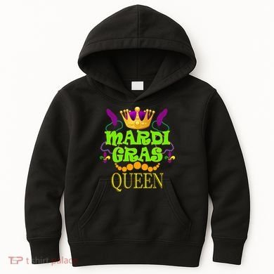 Mardi Gras Queen Kids Hoodie