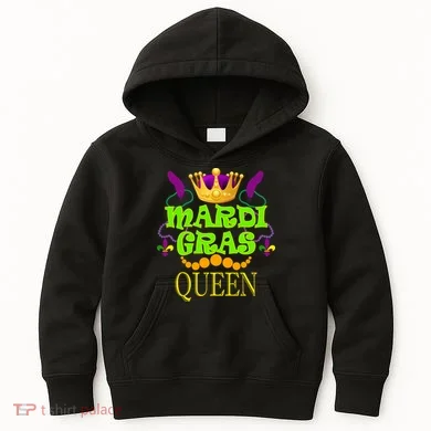 Mardi Gras Queen Kids Hoodie