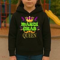 Mardi Gras Queen Kids Hoodie thumb 3