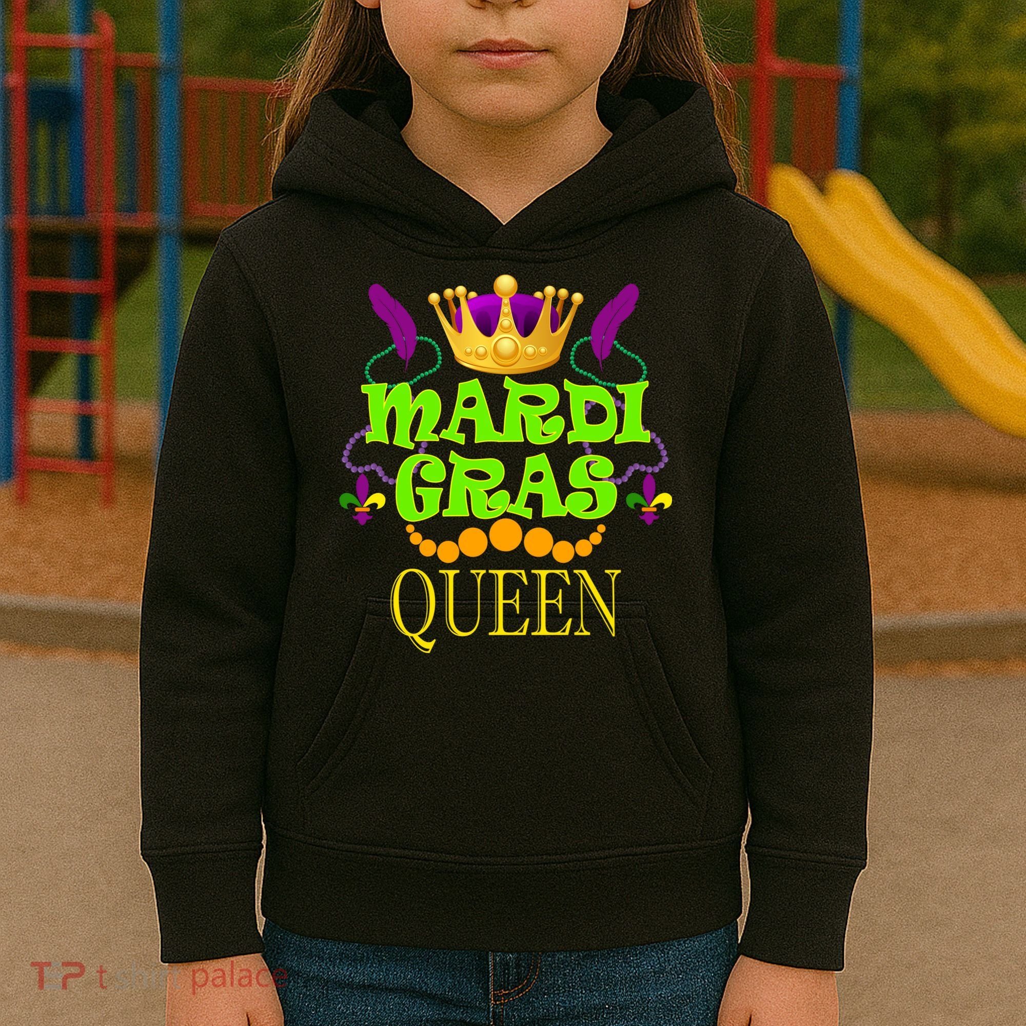 Mardi Gras Queen Kids Hoodie