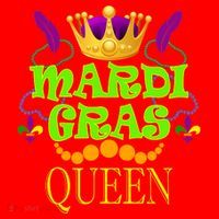Mardi Gras Queen Santa Hat thumb 1