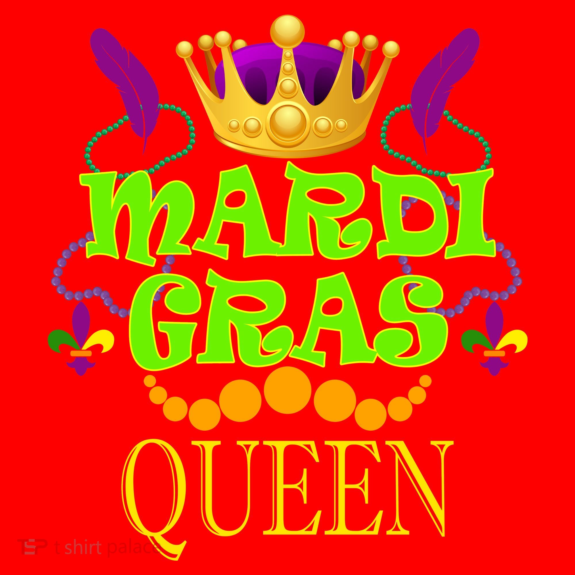 Mardi Gras Queen Santa Hat