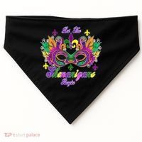 Mardi Gras Shenanigans USA-Made Doggie Bandana thumb 0