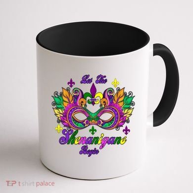 Mardi Gras Shenanigans Coffee Mug back